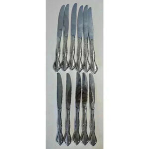 Oneida Satin Cantata Dinner Knives‎ Set of 1118/8 Stainless Steel Made in USA